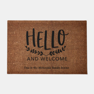Hello and Welcome Doormat