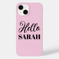 Hello and your name
