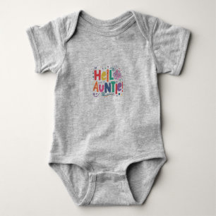 Hello Auntie baby body suit  Bodysuit