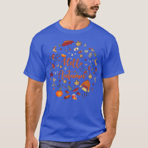 Hello Autumn Boots Pumpkin Sweater Autumn Leaves F