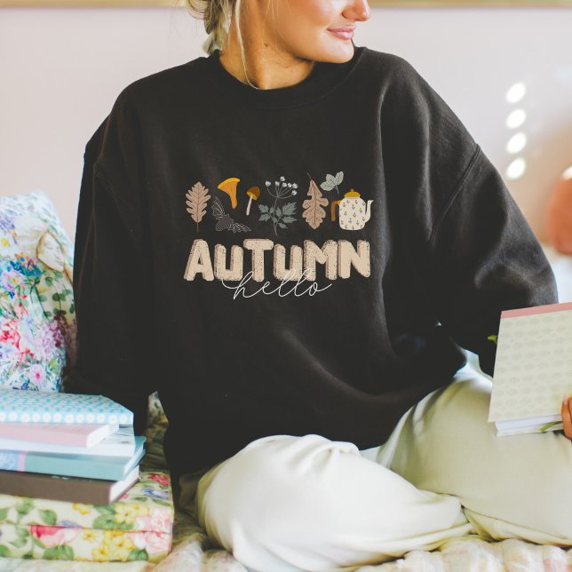 Hello Autumn Botanical  Sweatshirt (Creator Uploaded)