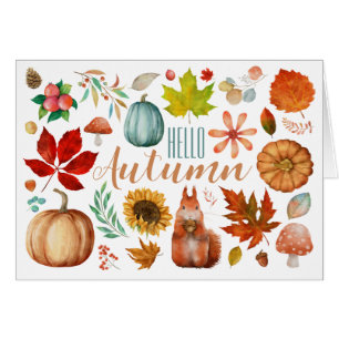 Hello Autumn Card