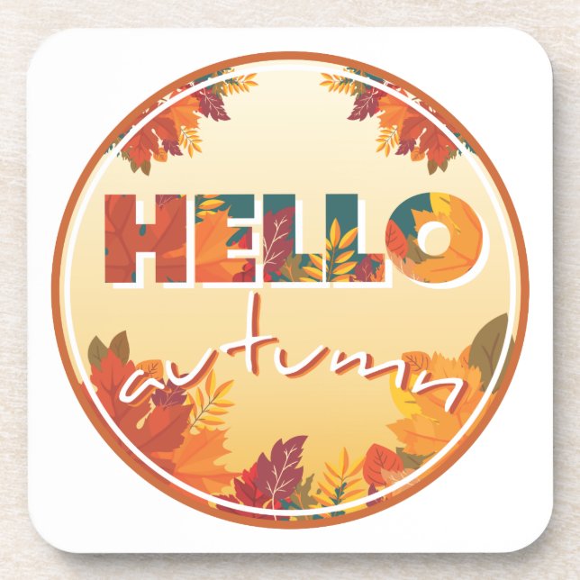 Hello Autumn Coaster (Front)