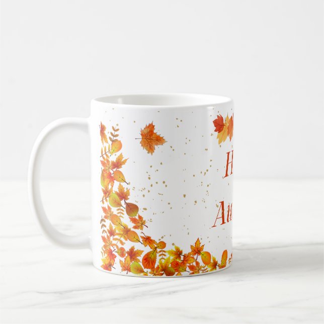 Hello Autumn Coffee Mug (Left)