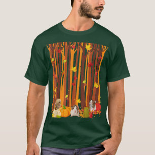 Hello Autumn Guinea Pig Maple Leaf Fall Pumpkin Me T-Shirt