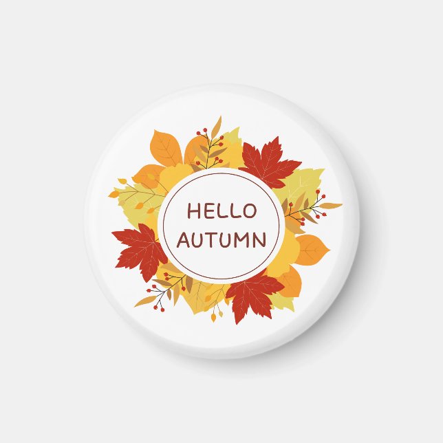 hello autumn magnet (Front)