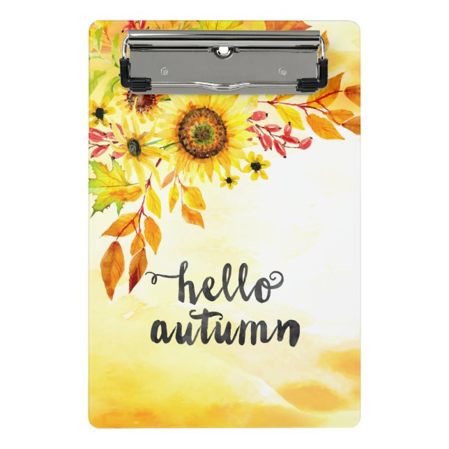 Hello autumn mini clipboard (Front)