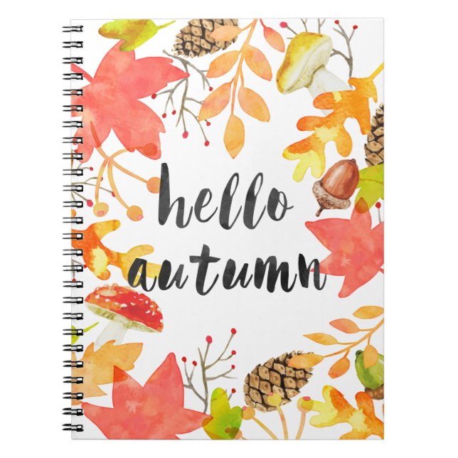 Hello autumn notebook (Front)