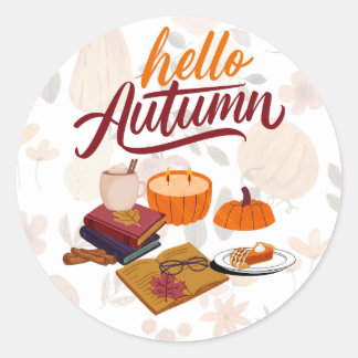 Hello autumn stickers
