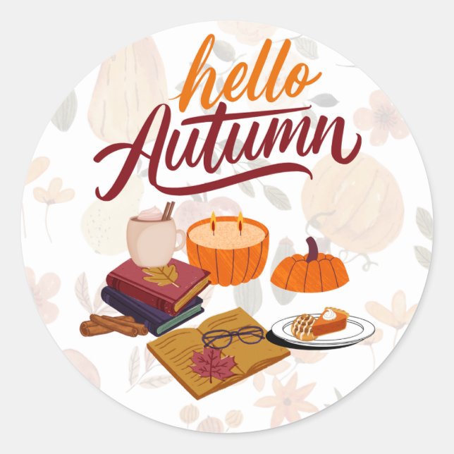 Hello autumn stickers (Front)