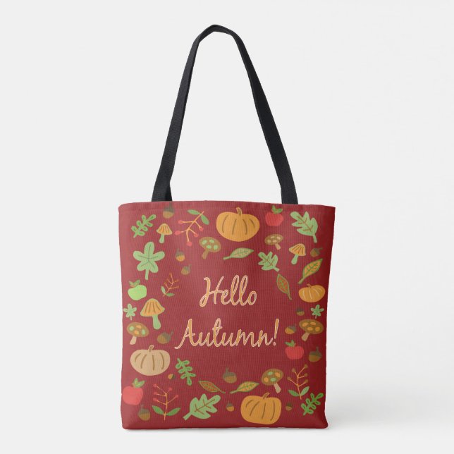 Hello Autumn! Tote Bag (Back)