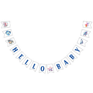 Hello Baby Aquatic Friends Bunting