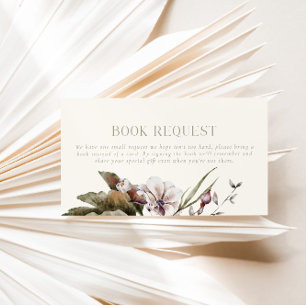 HELLO BABY Autumn Botanical Books for Baby Enclosure Card