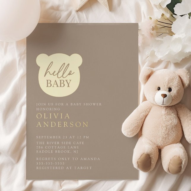 Hello Baby Bear Baby Shower (Creator Uploaded)