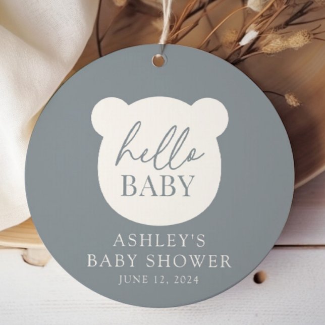 Hello Baby Bear Boy Favour Tags (Creator Uploaded)