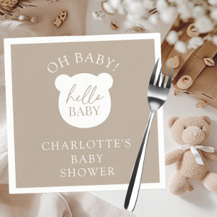 Hello Baby Bear It's a Boy Napkin