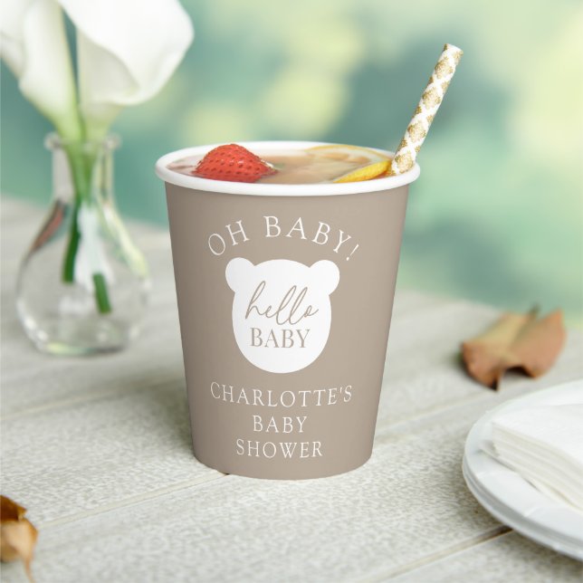 Hello Baby Bear Paper cup (Insitu)