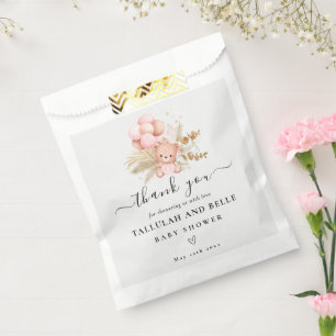 Hello Baby Boho Bear Shower Favour Bag
