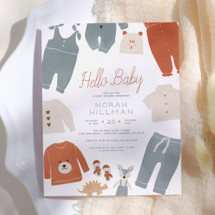 Hello Baby   Boho Clothes Boy Baby Shower Budget