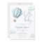 Hello Baby Boy Blue Hot Air Balloon Baby Shower