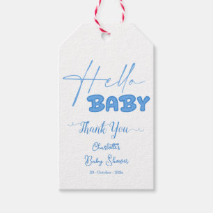 Hello Baby Elegant Baby Shower Gift Tags