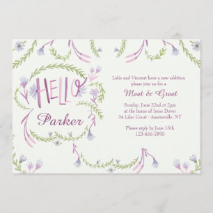 Hello Baby Meet and Greet Invitation