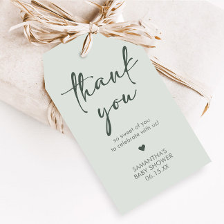 Hello Baby Minimalist Baby Shower Favor Tags