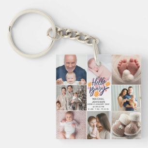 Hello Baby Newborn Baby Birth Stats 8 Photos Key Ring
