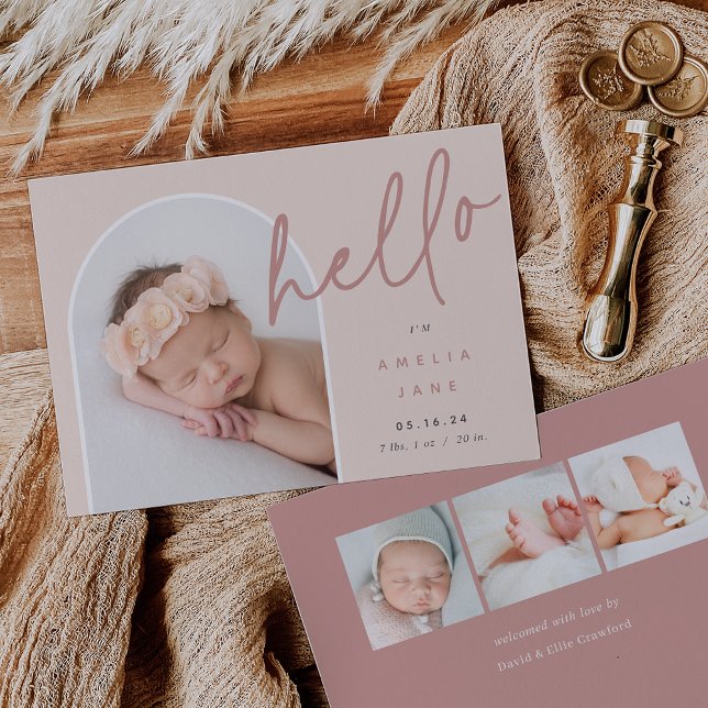 Hello Baby | Photo Birth Announcement (Creator Uploaded)