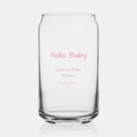 hello baby pink pastel baby shower name date trend