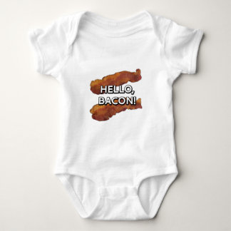 Hello, bacon. baby bodysuit