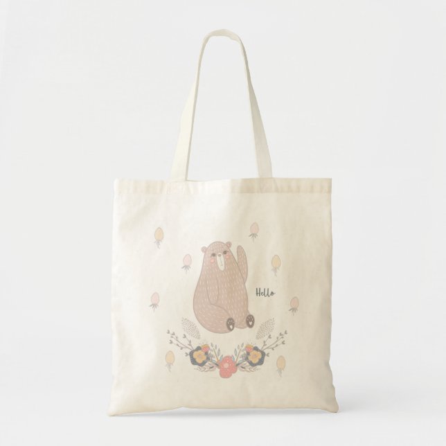 Hello Bear Tote Bag (Front)