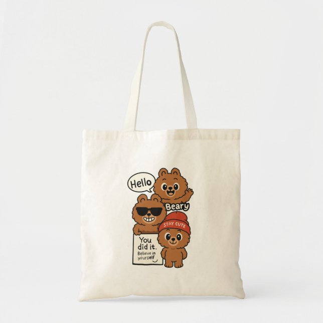 Hello Bear Tote Bag (Front)