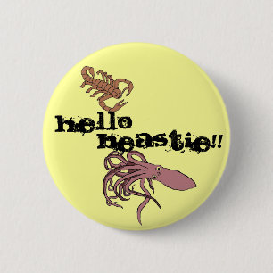 Hello Beastie!! 6 Cm Round Badge