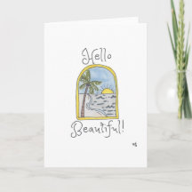 Hello Beautiful Card