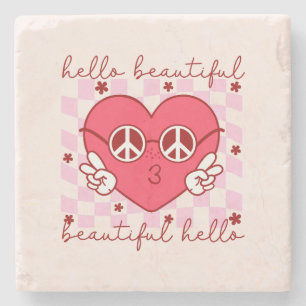 Hello Beautiful Cute & Heartfelt Stone Coaster