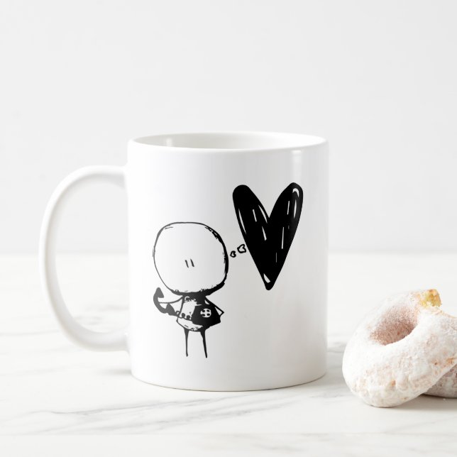 Hello Beautiful - I love you  Coffee Mug (With Donut)
