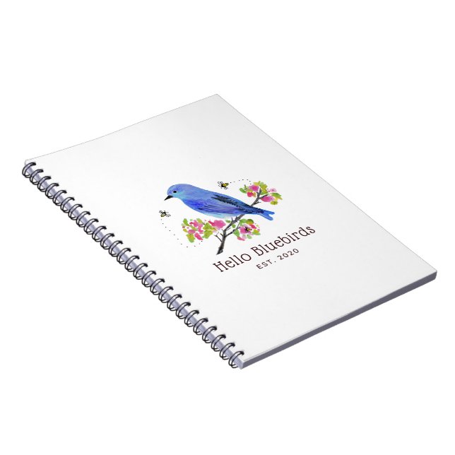 Hello Bluebirds Notebook (Right Side)