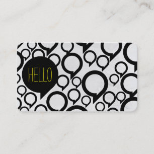 Hello / Bubble chat Business Card