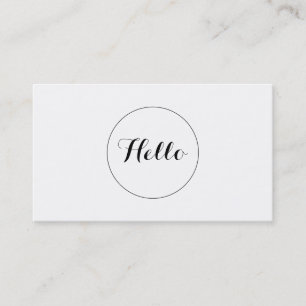 Hello Business Card