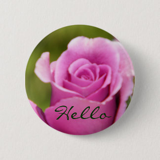 Hello_Button 6 Cm Round Badge