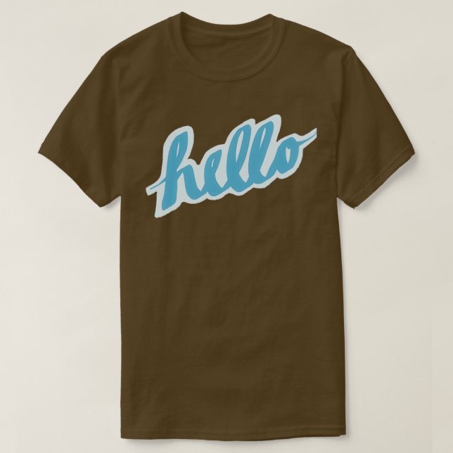 Hello Calligraphy 3 T-Shirt (Design Front)