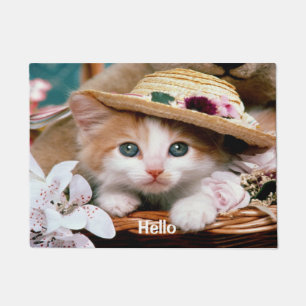 Hello Cat Doormat