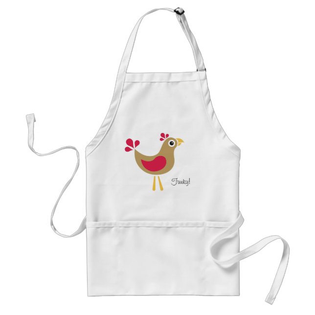 Hello Chicken! Funky Chicken Apron (Front)