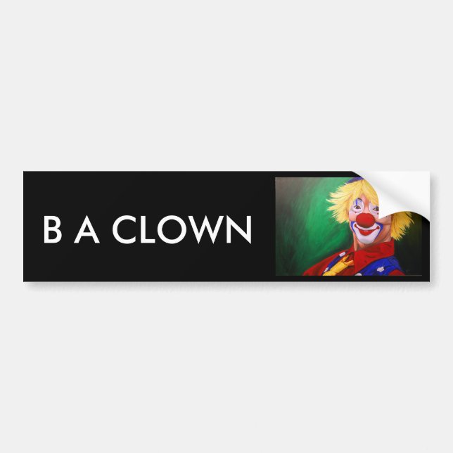 Hello Clown Bumper Sticker (Front)