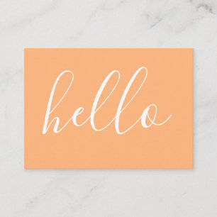 HELLO comment card