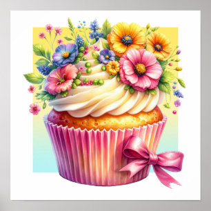 Hello Cupcake Poster