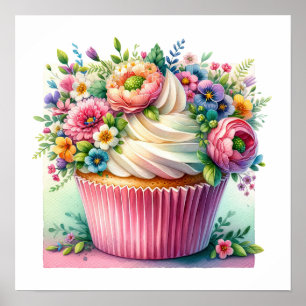 Hello Cupcake Poster