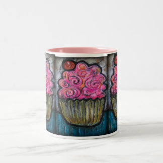 Hello Cupcake Two-Tone Coffee Mug