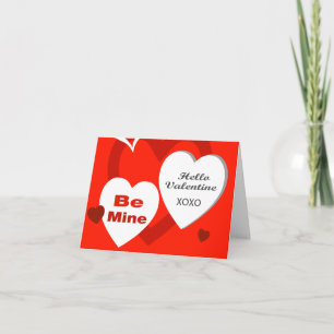Hello Customisable Valentine's Day Card